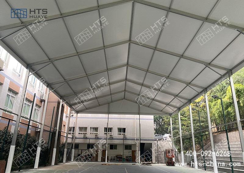 学堂盛行的篮球场雨棚，，，，，，，3000平方交付期为3周功夫
