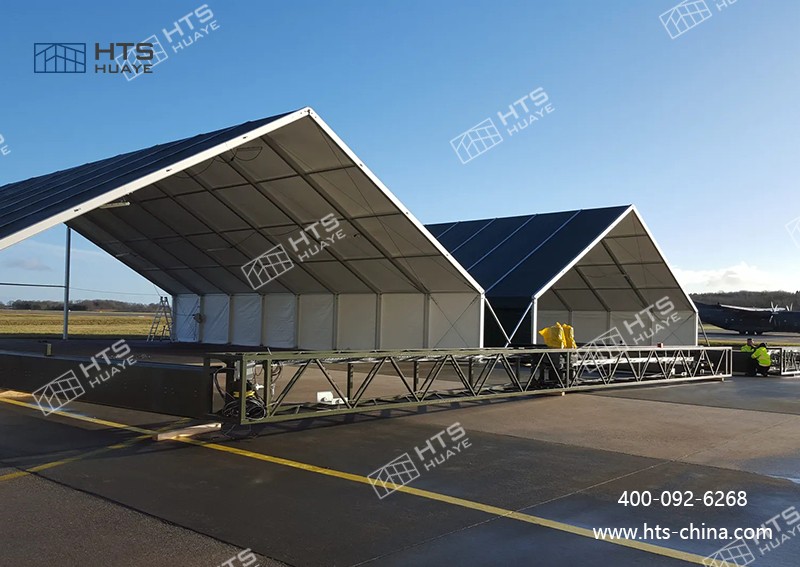 铝合金可拆卸机库篷房为航空运营提供了更具性价比的设施选择