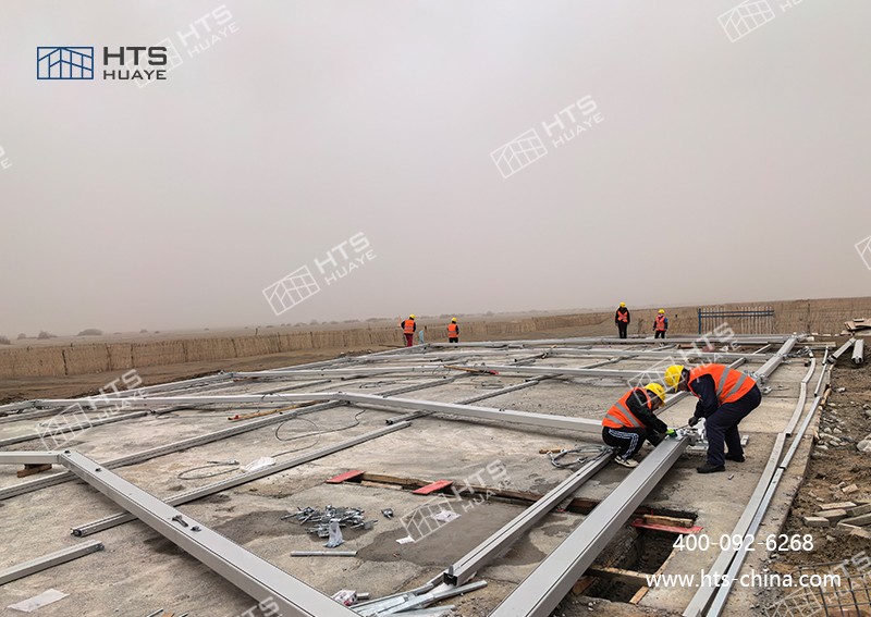 抖圈为du而生篷房助力客户在新疆和田戈壁建设468㎡高效出产空间 抖圈为du而生篷房助力客户在新疆和田戈壁建设468㎡高效出产空间